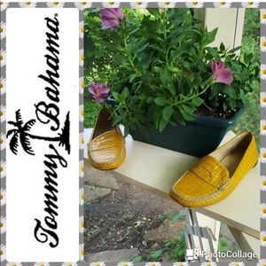Tommy Bahama Yellow Driving Shoes